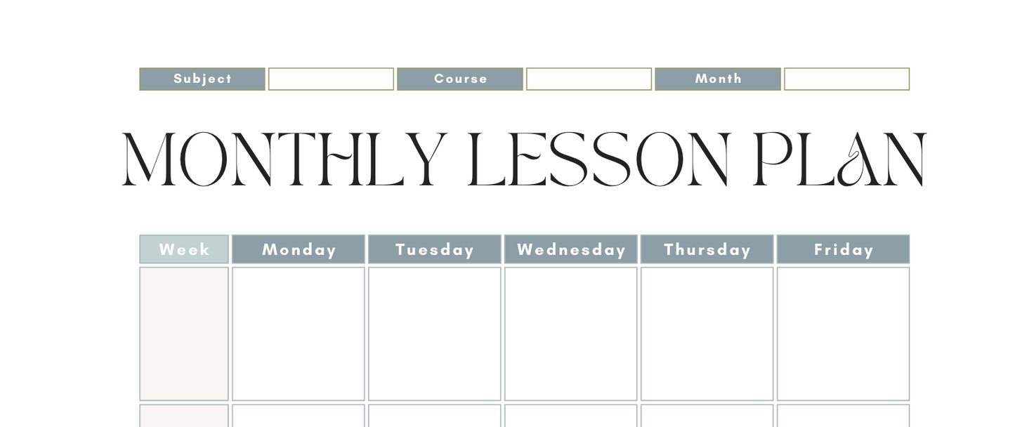 Digital Homeschool Planner